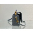 Pouch Dior Caro Cannage Blu