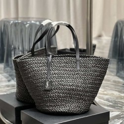 Miglior Prezzo Borsa maxi Panier Tote YSL Saint Laurent 693242 Nera Replica
