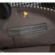 Shopper Fendi X-Tote in lana pied de poule con ricamo FF 8BH374 Grigia