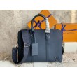 Valigetta LV Takeoff in pelle Aerogram blu M21440