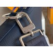 Valigetta LV Takeoff in pelle Aerogram blu M21440