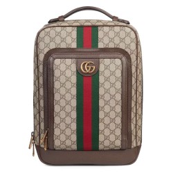 Zaino medio Gucci Ophidia GG 745718 Caffè scuro