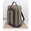 Zaino medio Gucci Ophidia GG 745718 Caffè scuro