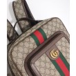 Zaino medio Gucci Ophidia GG 745718 Caffè scuro