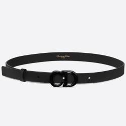Miglior Prezzo Alta gamma replica Cintura Dior Saddle 20MM Pelle di vitello opaca Nera Replica