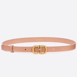 Miglior Prezzo Qualità superiore replica Cintura Dior Saddle 20MM Pelle di vitello Nude Replica