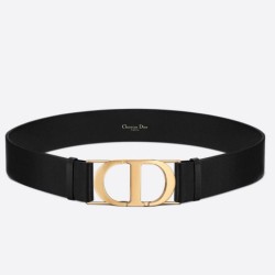 Miglior Prezzo Cintura Dior 30 Montaigne 40MM Pelle di vitello liscia Nera Replica