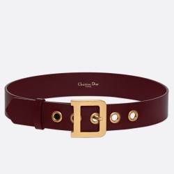 Miglior Prezzo Qualità superiore replica Cintura Dior Diorquake 35MM Bordeaux Replica