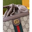 Borse Firmate Replica a secchiello Gucci Ophidia GG 752583 Caffè scuro