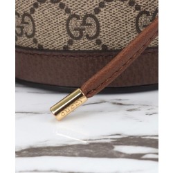 Borse Replica Alta Qualità a secchiello mini Gucci Ophidia 760199 Caffè scuro