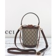 Borse Replica Alta Qualità a secchiello mini Gucci Ophidia 760199 Caffè scuro