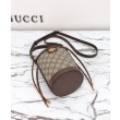 Borse Replica Alta Qualità a secchiello mini Gucci Ophidia 760199 Caffè scuro