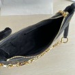 Borsa a tracolla Dior CD Lounge Pelle di agnello macrocannage nera