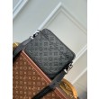 Borsa a tracolla LV Trio in pelle con monogramma in rilievo M46602