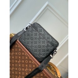 Borsa a tracolla LV Trio in pelle con monogramma in rilievo M46602