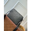 Borsa a tracolla LV Trio in pelle con monogramma in rilievo M46602
