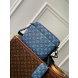 Replica Perfetta a tracolla LV Trio in pelle con monogramma in rilievo M46604