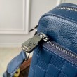 Borse Firmate Replica a tracolla LV Trio in pelle Damier Infini N40438