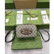 Borse Replica fedele piccola Gucci Horsebit 1955 760196 Caffè