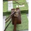 Borse Replica fedele piccola Gucci Horsebit 1955 760196 Caffè