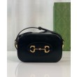 Qualità premium Borse Replica piccola Gucci Horsebit 1955 Evolve 760196 Nera