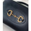 Qualità premium Borse Replica piccola Gucci Horsebit 1955 Evolve 760196 Nera