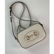 Borsa a tracolla piccola Gucci Horsebit 1955 Evolves 760196 Bianca