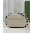 Borsa a tracolla piccola Gucci Horsebit 1955 Evolves 760196 Bianca