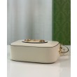 Borsa a tracolla piccola Gucci Horsebit 1955 Evolves 760196 Bianca