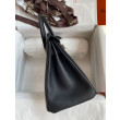 Borsa Hermes Birkin 25 Retourne fatta a mano nera Clemence Borsa Hermes Birkin 25 Retourne fatta a mano nera Clemence