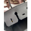 Borsa Hermes Birkin 25 Retourne fatta a mano nera Clemence Borsa Hermes Birkin 25 Retourne fatta a mano nera Clemence