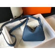 Borsa Hermes Lindy Mini Agata Blu Clemence