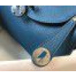 Borsa Hermes Lindy Mini Agata Blu Clemence