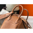 Borsa Hermes Lindy Mini Clemence in pelle di vitello dorata Borsa Hermes Lindy Mini Clemence in pelle di vitello dorata