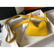 Borsa Hermes Lindy Mini Clemence in pelle di vitello gialla Borsa Hermes Lindy Mini Clemence in pelle di vitello gialla