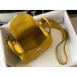 Borsa Hermes Lindy Mini Clemence in pelle di vitello gialla Borsa Hermes Lindy Mini Clemence in pelle di vitello gialla
