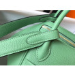 Borsa Hermes Lindy Mini Clemence in pelle di vitello verde Borsa Hermes Lindy Mini Clemence in pelle di vitello verde