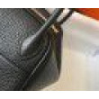 Borsa Hermes Lindy Mini Pelle di vitello Clemence nera