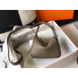 Borsa Hermes Lindy Mini Taupe Clemence in pelle di vitello Borsa Hermes Lindy Mini Taupe Clemence in pelle di vitello