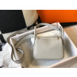 Borse Imitazioni Hermes Mini Lindy Clemence grigio perla