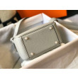 Borse Imitazioni Hermes Mini Lindy Clemence grigio perla