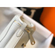 Borse Imitazioni Hermes Mini Lindy Clemence grigio perla