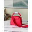 Borsa mini LV Capucines in pelle Taurillon rossa M56845
