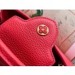 Borsa mini LV Capucines in pelle Taurillon rossa M56845