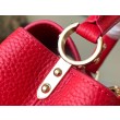 Borsa mini LV Capucines in pelle Taurillon rossa M56845