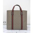 Borse Replica tote media Gucci GG Tender 763287 Caffè scuro