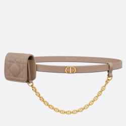 Cintura Dior Caro 15MM con custodia rimovibile Beige