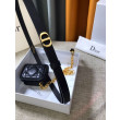 Cintura Dior Caro 15MM con custodia rimovibile Nera Cintura Dior Caro 15MM con custodia rimovibile Nera