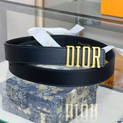 Alta gamma replica Cintura Dior D-Fence 30MM Nera