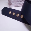 Alta gamma replica Cintura Dior Diorquake 55MM Blu scuro